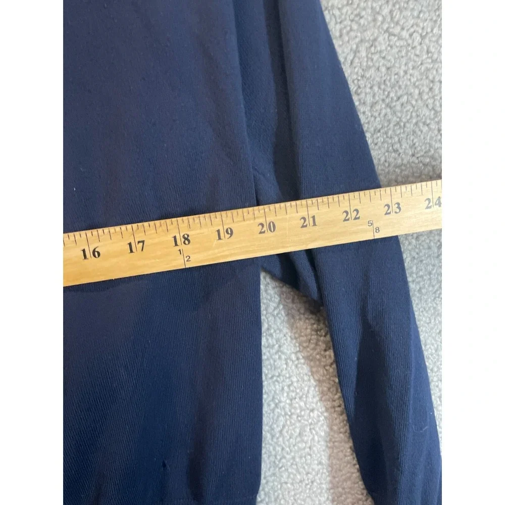 Time And True Mock Turtleneck Navy‎ Blue Lighweight Sweater Size XXL (20)